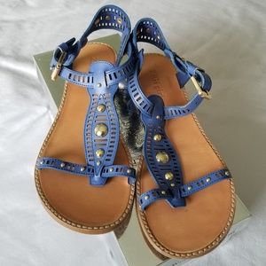 ZigiGirl Blue Sandals, Size 9